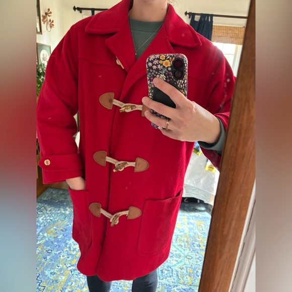 Eddie Bauer Red Duffle Toggle Coat | Heritage | Medium - Picture 11 of 11